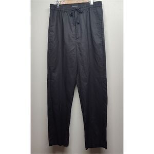 Bagazio Casual Pants Women Size XL Neutral Black Elastic Waist Casual Workwear